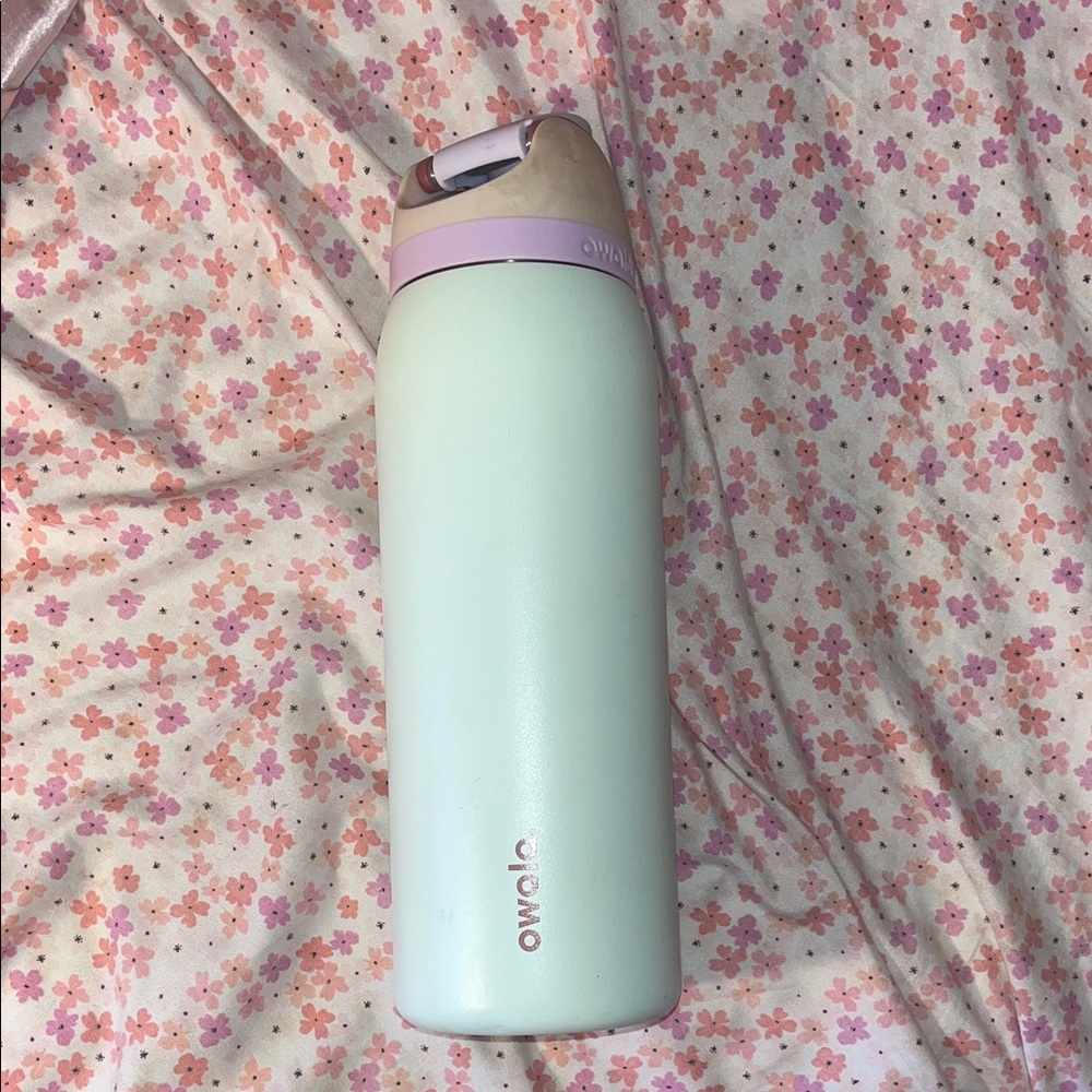 Owala Mint and Pink Water Bottle